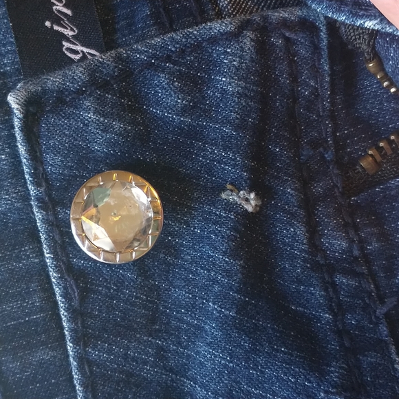 Costly girl size 11 blingy jeans with animal print! - Picture 5 of 6